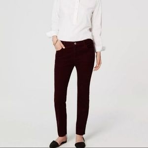 LOFT Curvy Skinny Corduroy pant